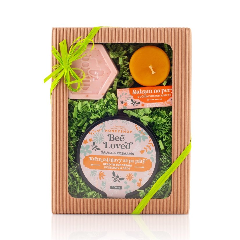 Kozmetická medová krabička Bee Loved Ruža